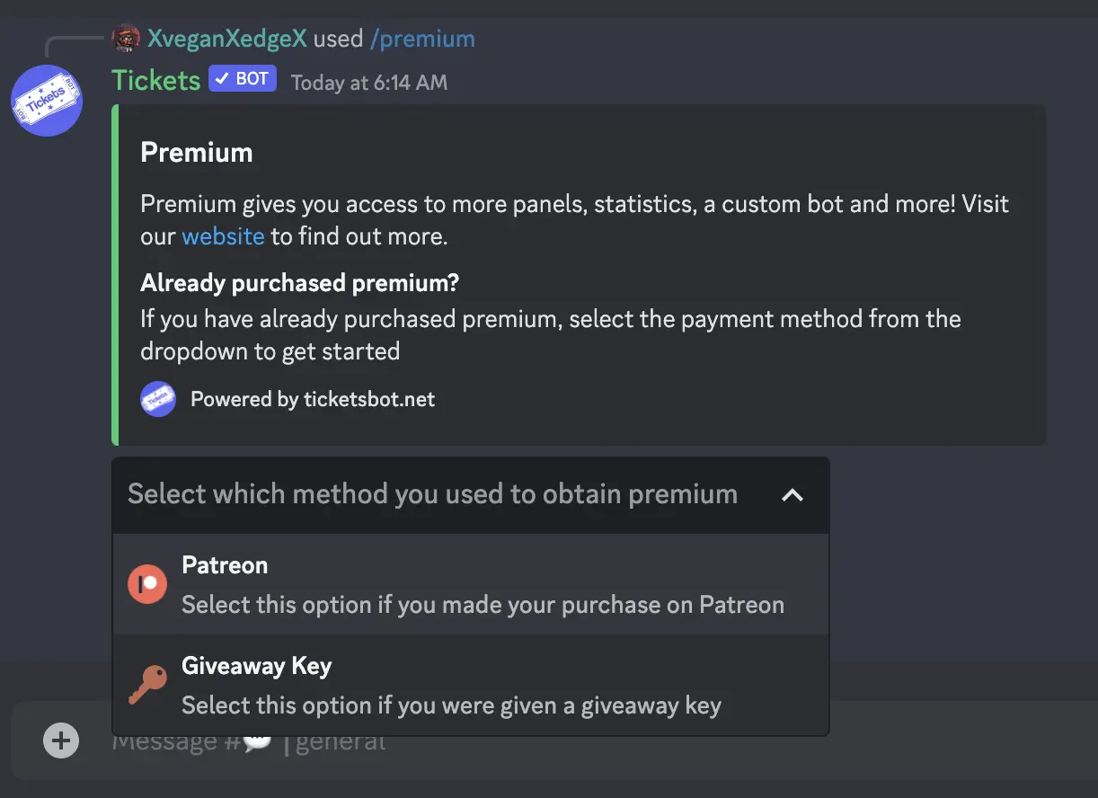 Activate Premium Perks